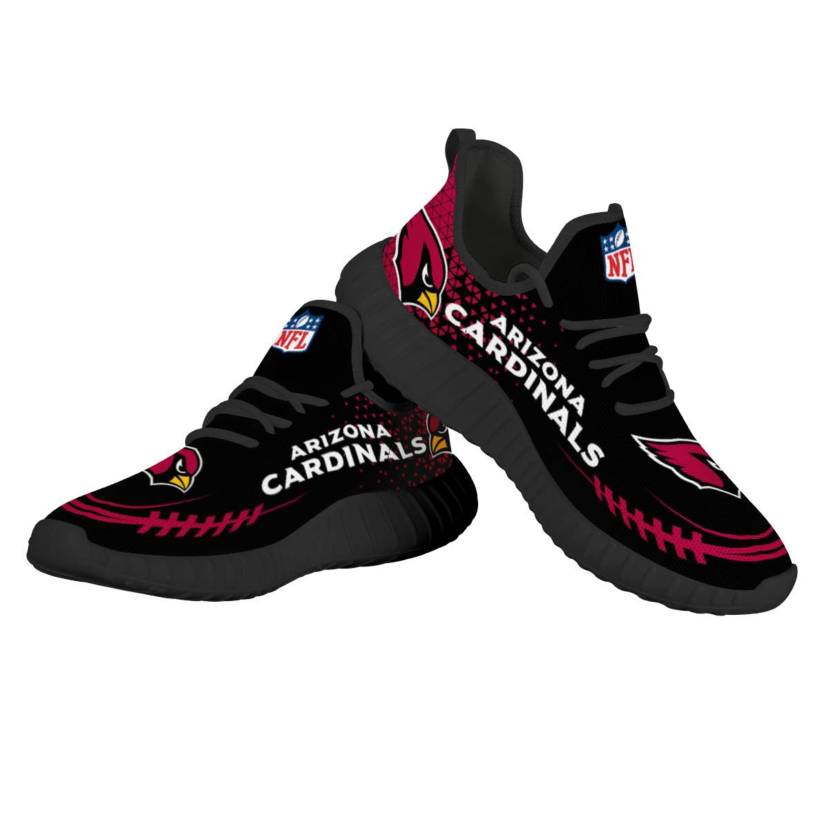Men's NFL Arizona Cardinals Mesh Knit Sneakers/Shoes 004